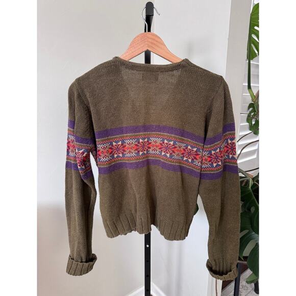Vintage Abercrombie & Fitch Pattern Cardigan - Picture 2 of 4